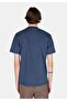 Comfort Fit Round Neck Plain Men's Blue Short Sleeve T-Shirt - 2