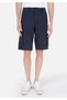 Regular Fit Pocketed Mid Waist Straight Men's Navy Blue Shorts - 4