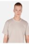 Comfort Fit Round Neck Men's Stone Short Sleeve T-Shirt - 7