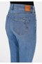 Skinny Fit Women's Mid Indigo Denim Jean Pants with Pockets - 6