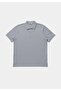 Regular Fit Polo Collar Plain Men's Blue Knitted Short Sleeve T-Shirt - 5