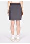 Slim Fit Straight Lace-Up Women's Anthracite Skirt - 2
