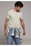 Regular Fit Polo Collar Plain Men's Green Cotton Short Sleeve T-Shirt