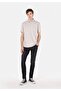 Comfort Fit Polo Neck Plain Men's Stone Short Sleeve T-Shirt - 3
