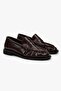 Women's Rovel Brown Skin Ruched Soft Loafers