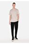 Comfort Fit Round Neck Men's Stone Short Sleeve T-Shirt - 5