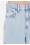 Cargo Fit High Waist Narrow Leg Women's Indigo Jean Trousers - 5