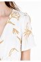 Regular Fit Women's Ecru Floral Printed Dress - 5