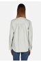 Regular Fit Shirt Neck Cotton Lu Pocketless Plain Women's Green Long Sleeve Shirt - 2