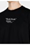 Comfort Fit Round Neck Plain Men's Printed Black Short Sleeve T-Shirt - 4