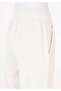 Regular Fit Mid-Waist Women's Knitted Ecru Sweatpants - 6