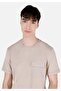 Beige Men's T-Shirt - Sleeves - 4