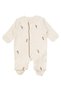 Baby Girl Ecru Floral Embroidered Piped Organic Luxury 10 Piece Hospital Discharge Set - 4