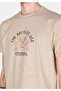 Regular Fit Round Neck Printed Men's Beige Short Sleeve T-Shirt - 4