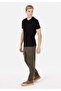 Slim Fit Mid Waist Elastic Leg Men's Green Trousers - 3
