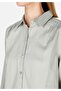 Regular Fit Shirt Neck Cotton Lu Pocketless Plain Women's Green Long Sleeve Shirt - 4