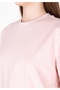 Regular Fit Round Neck Plain Women's Pink Short Sleeve T-Shirt - 4