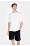Comfort Fit Round Neck Plain Men's Pocketless White Short Sleeve T-Shirt
