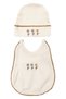 Baby Girl Ecru Floral Embroidered Piped Organic Luxury 10 Piece Hospital Discharge Set - 6