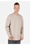 Regular Cut Crew Neck Beige Men's Long Sleeve T-Shirt Cl1071043