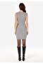 Slim Fit Women's Gray Sleeveless Dress - 2