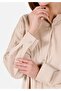 Regular Fit Shirt Neck Cotton Lu Plain Women's Beige Long Sleeve Shirt - 5