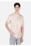 Beige Men's T-Shirt - Sleeves