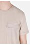 Beige Men's T-Shirt - Sleeves - 5
