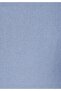 Regular Fit Shirt Neck Pocketless Plain Men's Blue Short Sleeve Shirt - 5