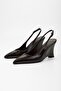 Women's Gigi Brown Volume Wedge Heel Stiletto - 4