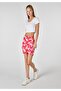 Slim-Fit Floral Mini Multicolored Women's Skirt - 3