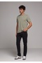 Straight Fit Low-Rise Straight Leg Men's Gray Buttoned Trousers - 3
