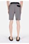 Slim Fit Mid-Waist Men's Anthracite Swim Shorts - 2