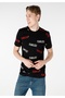 Regular Fit Round Neck Men's Black Short Sleeve T-Shirt