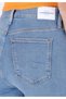 Skinny Fit Mid Waist Narrow Leg Women's Indigo Jean Trousers - 6