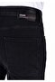 Skinny Fit High Waist Pocketed Skinny Leg Men's Black Jean Trousers - 6