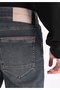 Slim Fit Low Waist Narrow Leg Men's Dark Indigo Jean Pants - 5