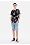 044 Karl Regular Fit Low-Rise Straight Leg Blue Men's Shorts