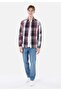 Regular Fit Shirt Collar Pink Men's Long Sleeve Shirt Cl 1064635 - 3