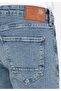 Slim Fit Low Waist Narrow Leg Men's Indigo Jean Pants - 6