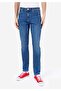 044 Karl Normal Cut Low Waist Straight Leg Blue Men's Trousers Cl1068665 - 4