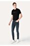 Slim Fit Low Waist Narrow Leg Men's Dark Indigo Jean Pants