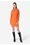 Slim Fit Women's Orange Dress - 3