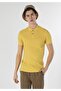 Slim Fit Polo Collar Men's Saffron Polo Short Sleeve - 3