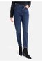 Mom Fit High Waist Slimming Leg Women's Indigo Jean Pants - 4