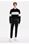 Slim Fit Low Waist Slim Leg Men's Black Jean Pants