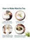 4-Piece Matcha Tea Set, Bamboo Whisk, Ceramic Bowl, Traditional Matcha Tools - 6