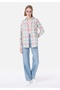 Regular Fit Pocketed Shirt Neck Plaid Pack Women's Green Long Sleeve Shirt - 3