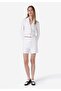 Slim Fit Low Waist Straight Women's White Shorts - 2