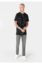Regular Fit Round Neck Men's Black Short Sleeve T-Shirt - 3